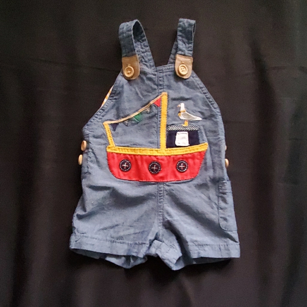 Baby dungarees by Mud Pie
